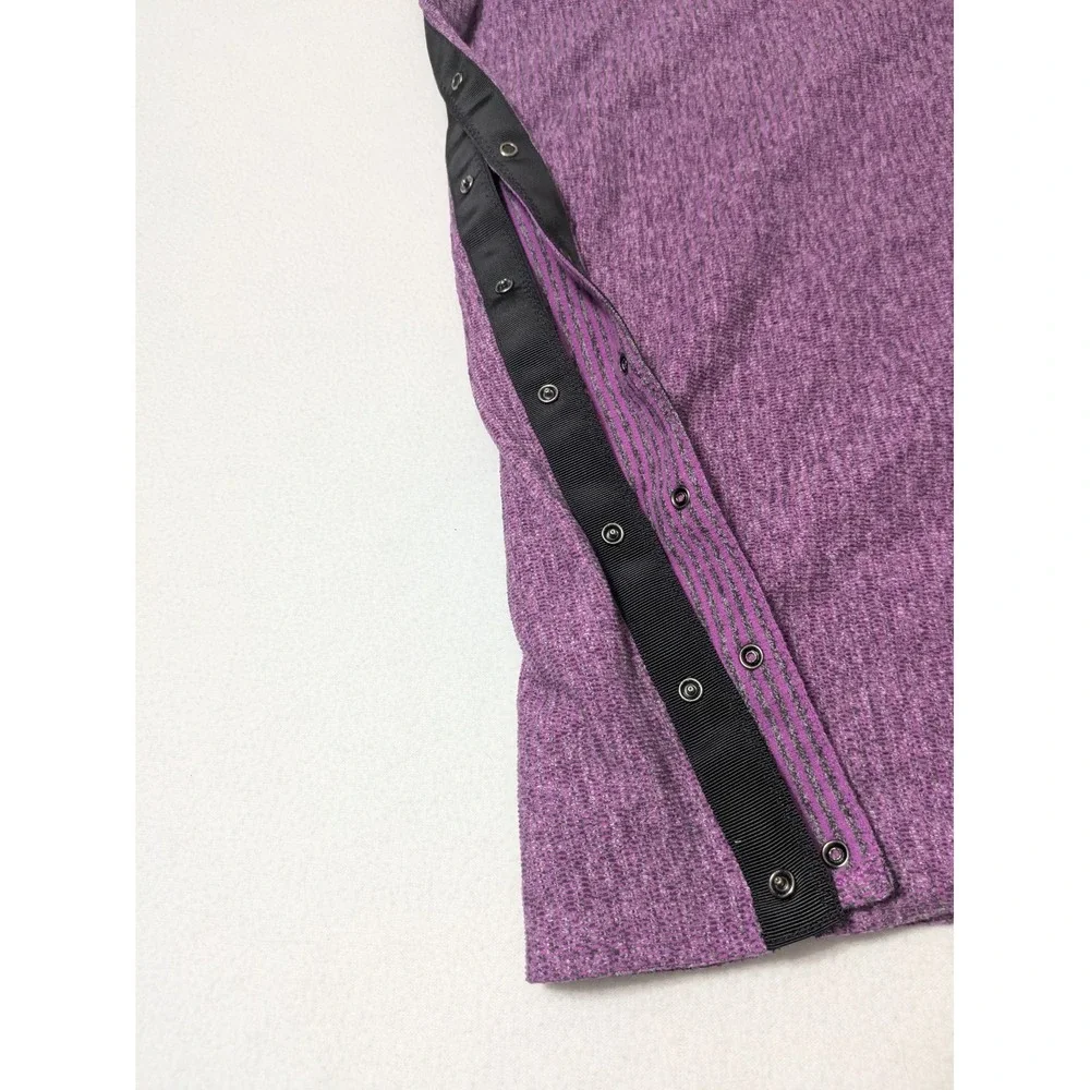 Lululemon Vinyasa Scarf Wrap Infinity Convertible Snap Purple Stripe 60